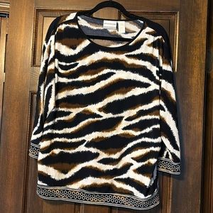 Alfred Dunner 3/4 sleeve Blouse